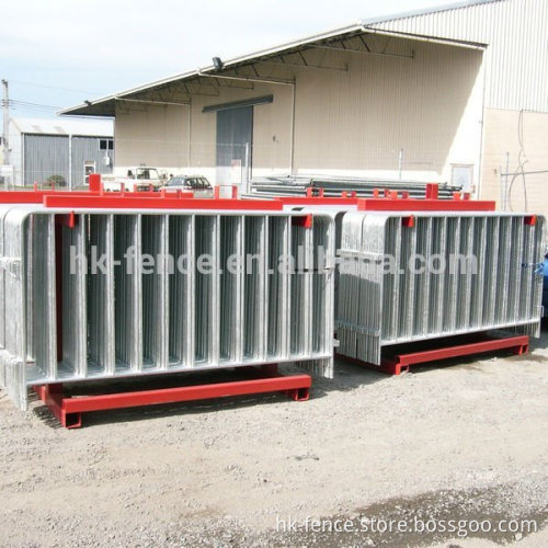 Customize Temporary Hot Dipped Galvanized Event Crowd Control Used Road Barrier,Portable Pedestrian Metal Barrier Manufacturer